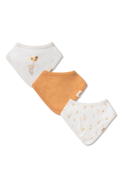 Baby 3-Piece Scarf, 100% Organic Cotton Cotton, Baby and Newborn Series, Balloon Theme