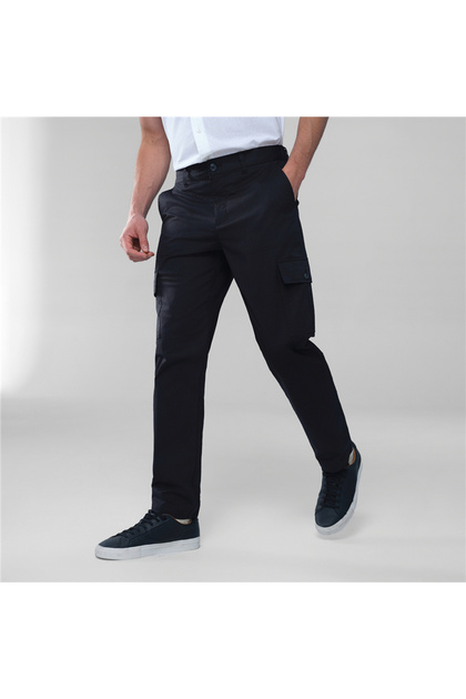Men’s Relaxed Stretch Twill Cargo Khakis