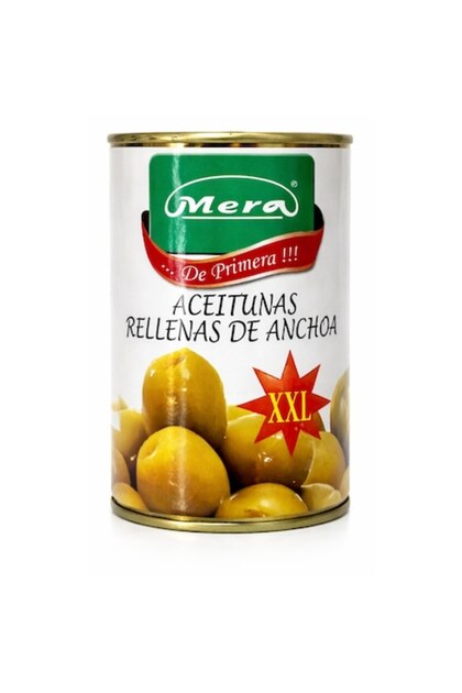 Măsline verzi umplute cu anșoa XXL 314 ml