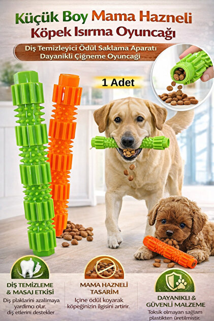 Hane Dostu Mama Hazneli Köpek Isırma Oyuncağı Diş Temizleyici Ödül