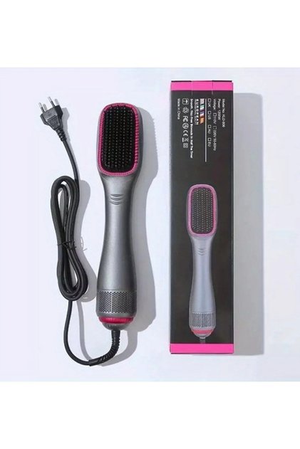 3-in-1 hot air comb, hair dryer, electric hair straightener, heat-resistant, wet and dry use.