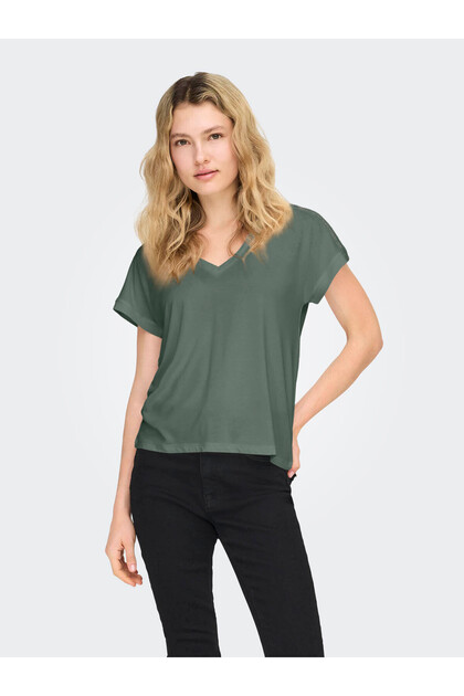 Onlfree Lıfe Yeşil Kadın T-Shirt 15369294
