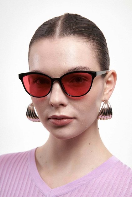 Arya Black Red Circadian Balance Glasses