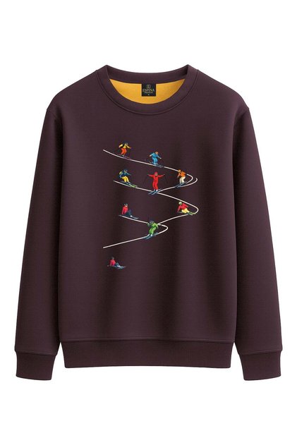 Unisex Ski Printed Sweatshirt