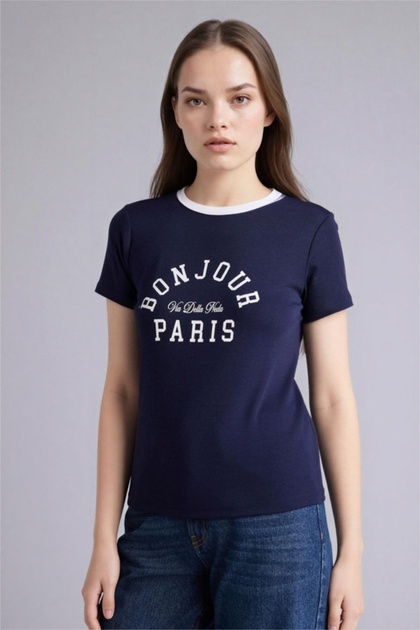 Defacto 26Y801002390 Bordo Kadın T-Shirt H1409AX/BR115 - Fiyatı