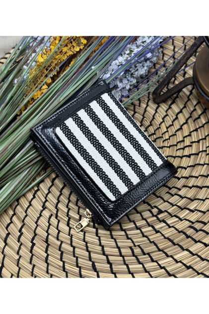Canvas Fabric Zippered Women's Wallet
