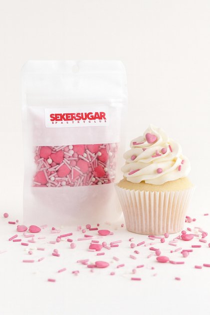 Pasta Süsleme Şekeri Mixs Baby Shower Pembe 40 Gr. Sprinkles