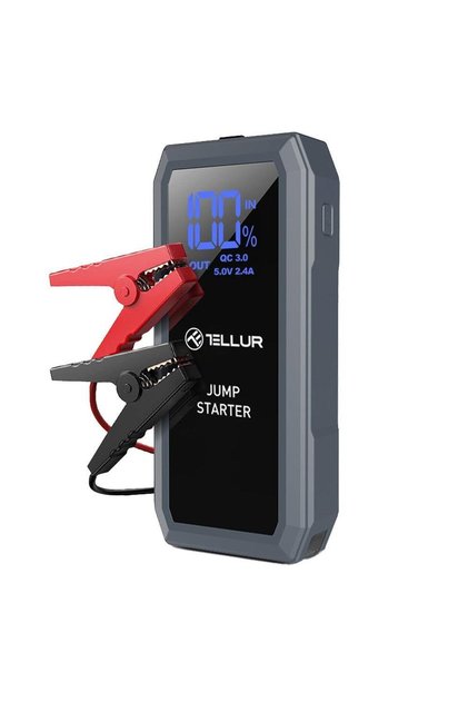 Starter auto multifunctional TLL158431, 12V, 1500A, baterie exerna, 16800mAh, lanterna (Gri)