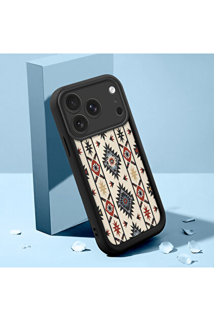 iPhone 17 Pro Max Compatible Case Slim Soft Silicone Phone Cover Vintage Pattern