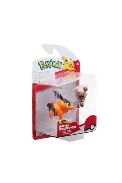 - Pachet de figurine de acțiune (Tepig și Rockruff), 2 bucăți