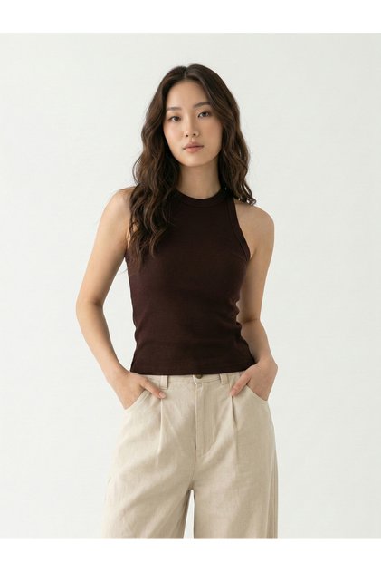 Kadın Biyeli Halter Yaka Body