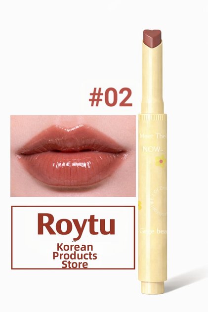 Special Design Soft Mocha Gel Lipstick with Heart Tip – Glass-Like Appearance with Moisturizing Effect
