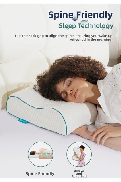 Tancel Orthopedic Medical Double Curved Original Visko Pillow