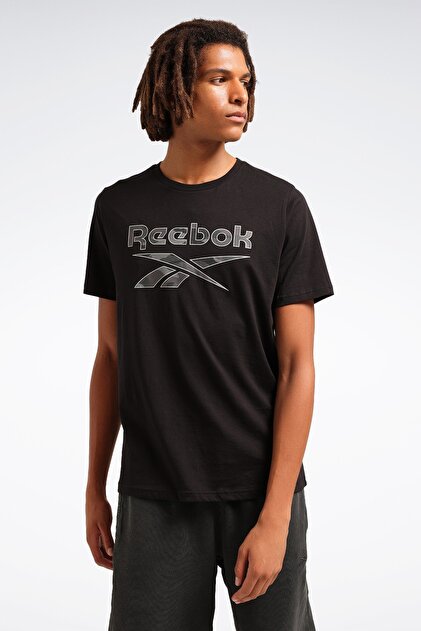 Reebok NEW ID CAMO TEE Siyah Erkek Kısa Kol T-Shirt - Fiyatı