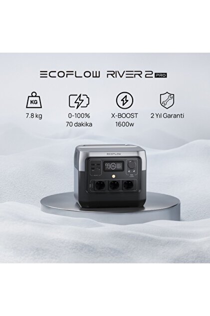 EcoFlow - RIVER 2 Pro Taşınabilir Güç Kaynağı - 768Wh Kapasite