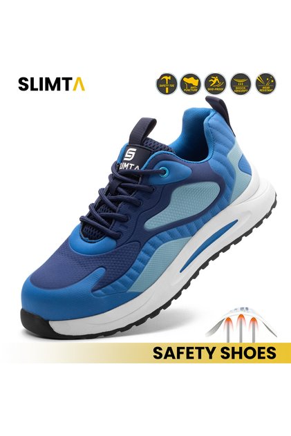 Safety Shoes for Men Women Steel Toe Boots Non-Slip Lightweight Breathable Sneakers