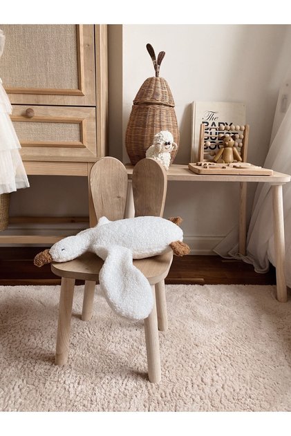 Sevimli Ördek Teddy Bebek Çocuk Uyku Arkadaşı Naturel Beyaz