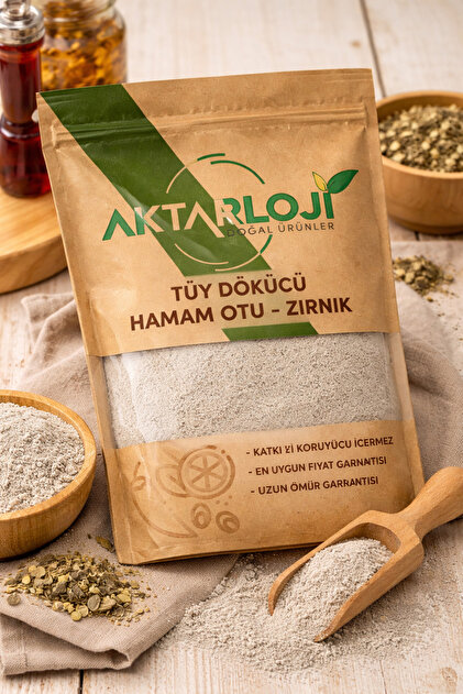 aktarloji 100 Gr Hamam Otu Tozu / Zırnık Tüy Dökücü Azaltıcı / 1