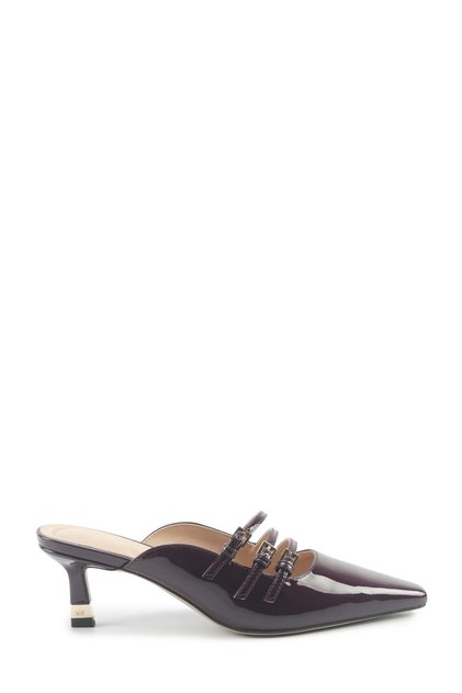Barbara2 5Pr Burgundy Women's Heeled Slippers