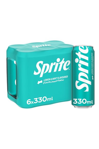 Refreshing Lemon Mint Citrus Mocktail Soda Cans (6 x 330ml Multipack)