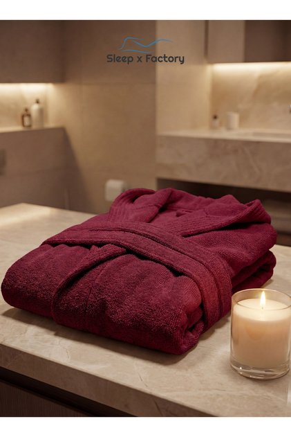 100% Natural Cotton Bathrobe – Unisex – Free Size