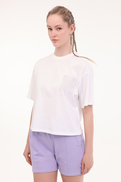 Wl Yashi 11F213 5Fx White Women's Short Sleeve T-Shirt