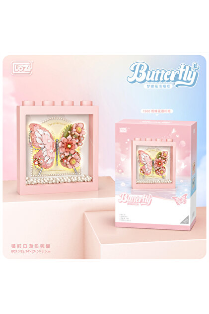 Loz PEMBE KELEBEK ÇERÇEVE 822 PARÇA BLOCK OYUNCAK LZ1960 - Fiyatı