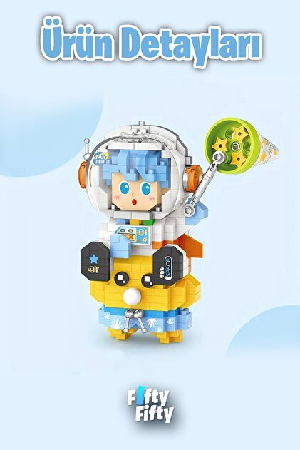 Vagonlife LOZ Micro Block Serisi Mavi Astronot 390 Parça Oyuncak