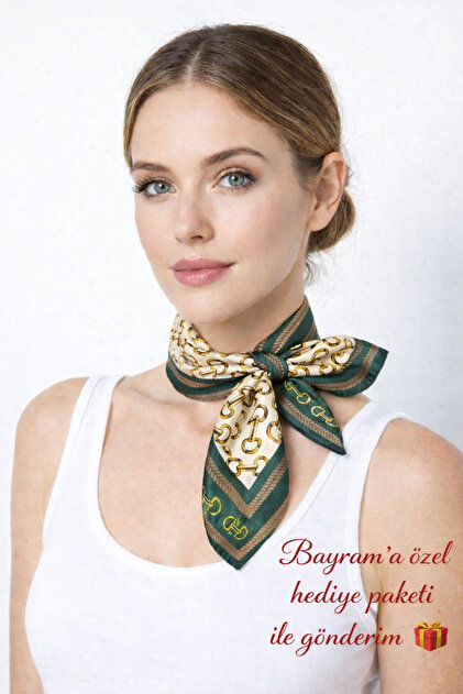 Kadın Bandana Fular 50x50 Kare Eşarp Rayon İtalyan Dikişli Boyun Fuları Saç Bandana