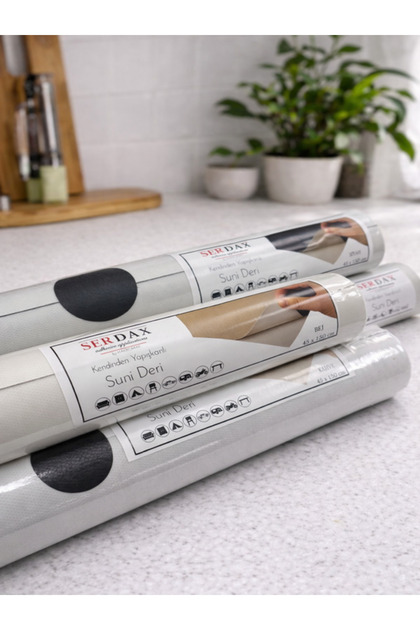 SERDAX Extra Yapışkanlı Suni Deri - koyu kahve 45x150 cm - Fiyatı