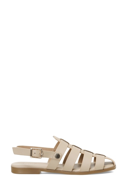 Inci Asha 5Fx Cream Women's Flat Sandals