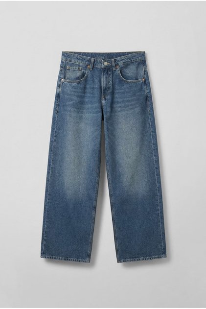 Erkek Süper Baggy Fit Jean Pantolon Mavi