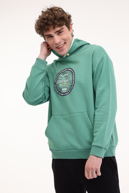 Ml Fine 17Otd202 5Fx Green Men's Sweatshirt