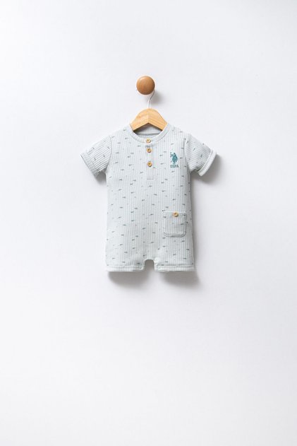 أفرول U.S. Polo Assn للأولاد الرضع، باللون الأخضر