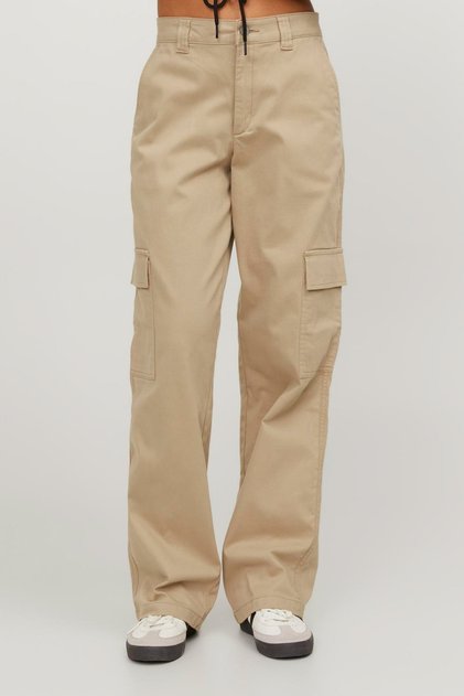 JXKENDAL STRAIGHT CARGO M Bej Kadın Pantolon