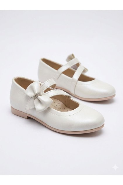 Girls' Velcro-Closure Non-Slip Sole Ballerina Flats