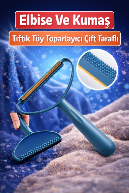 Çift Taraflı Elbise Tiftik Tüy Toparlayıcı