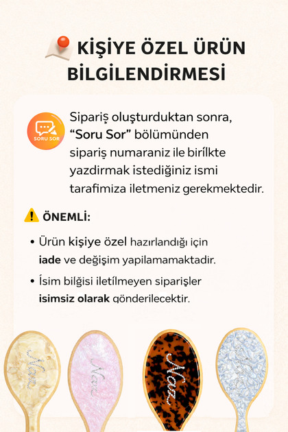 Roberta Lorenz Kişiselleştirilebilir yüksek Kalite Saç Tarağı 21