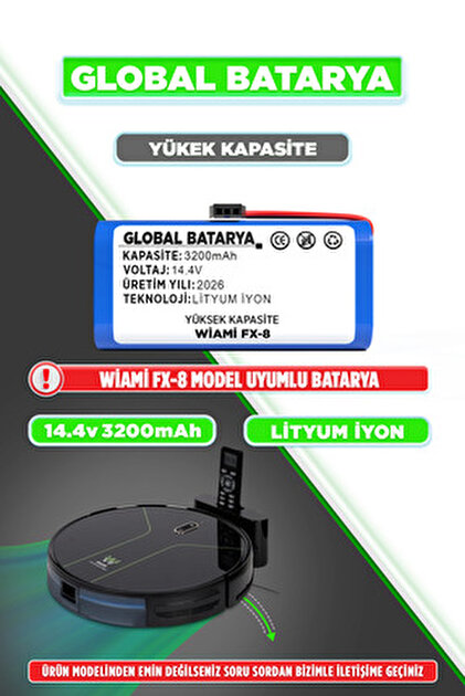 GLOBAL BATARYA Anker Eufy Robovac G30 Hybrid Robot Süpürge