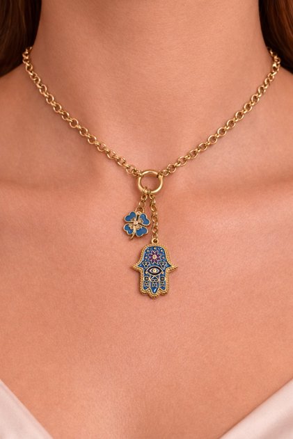 Xuping fatma mother hand pendant