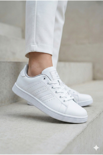 Jump 15306 / 15307 Kadın - Erkek Full Beyaz Sneaker Unisex