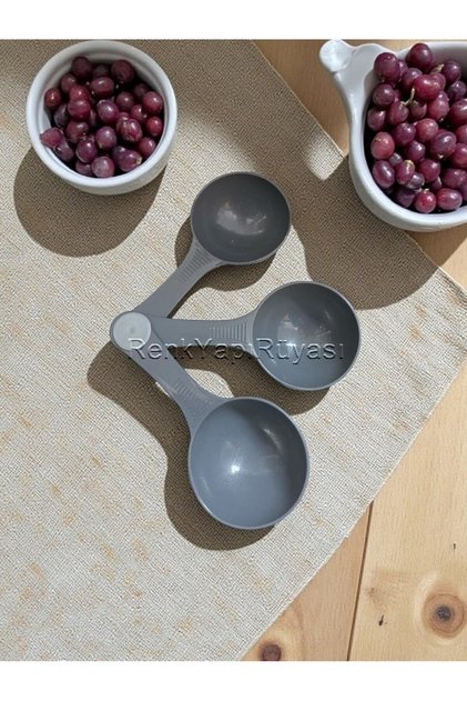 3-Piece Measuring Spoon Plastic Spice Spoon Sugar Coffee Detergent Spoon 3-Piece Measuring Scoop