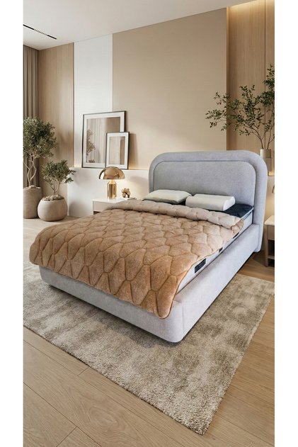 ÇİFT TARAFLI BEJ WELLSOFT YORGAN 195 x 215