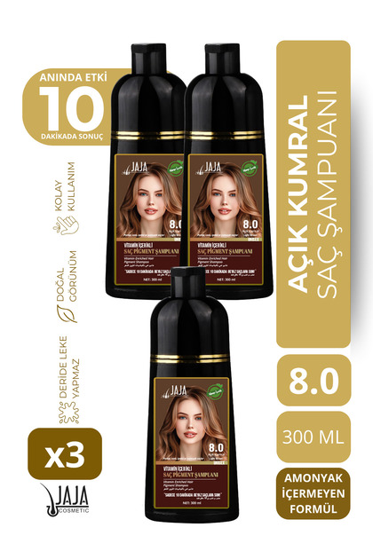Jaja Bal Köpüğü Honey Foam Saç Pigment Şampuanı 8.3 | 300 ML x 3