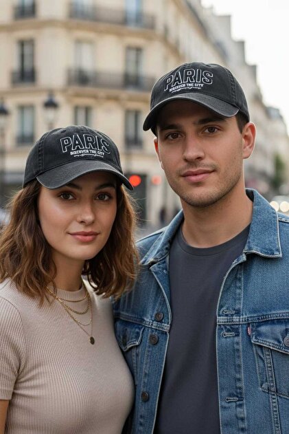 Unisex Özle Washed Denim Cap Hat