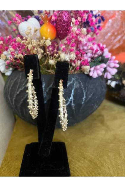 STEEL SILVER COLOR EARRING
