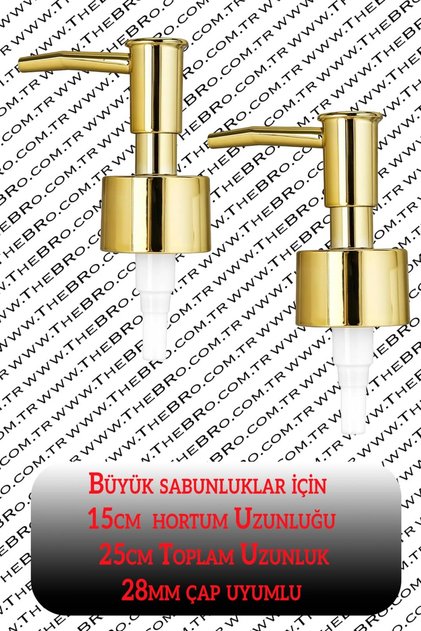 2 Spare Gold Soap Dispenser Pumps