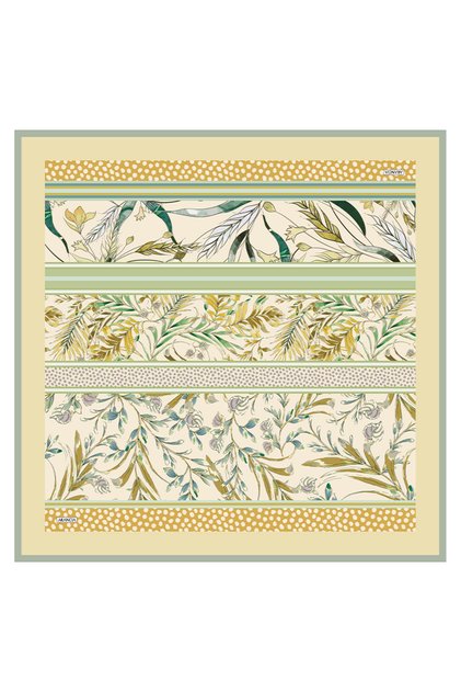 Sarı 90X90 İpek Twill Eşarp