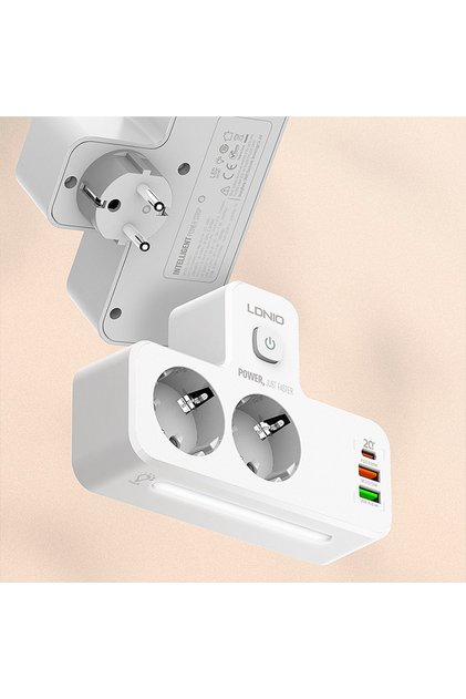 Prelungitor 2 Prize Schuko + 3 USB (USB-C PD + 2x USB-A QC 3.0)