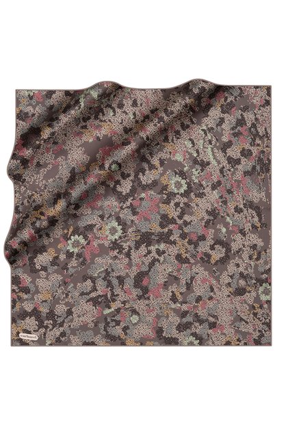Dark Gray 90X90 Silk Twill Scarf